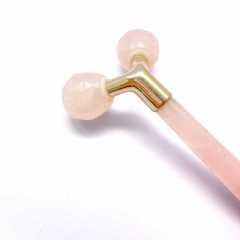 Y shaped anti-aging face lifting pink color natural jade Y shaped jawline slimming massager ice facial roller