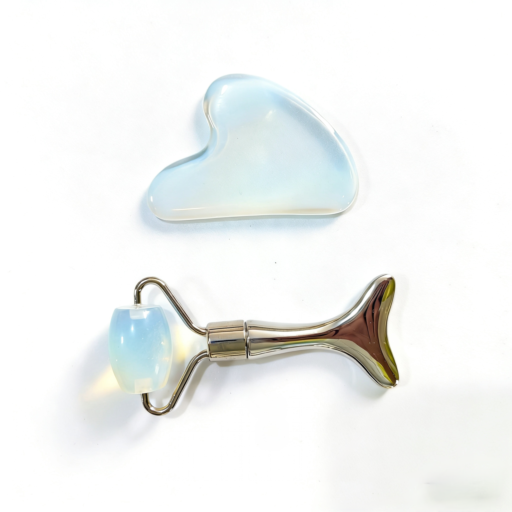small size other massage products opalite gemstone gua sha jade roller set skincare accessories