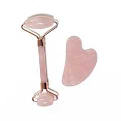 wholesale price women gift 2026 best selling beauty tools natural jade rose quartz jade roller gua sha massager for face lifting