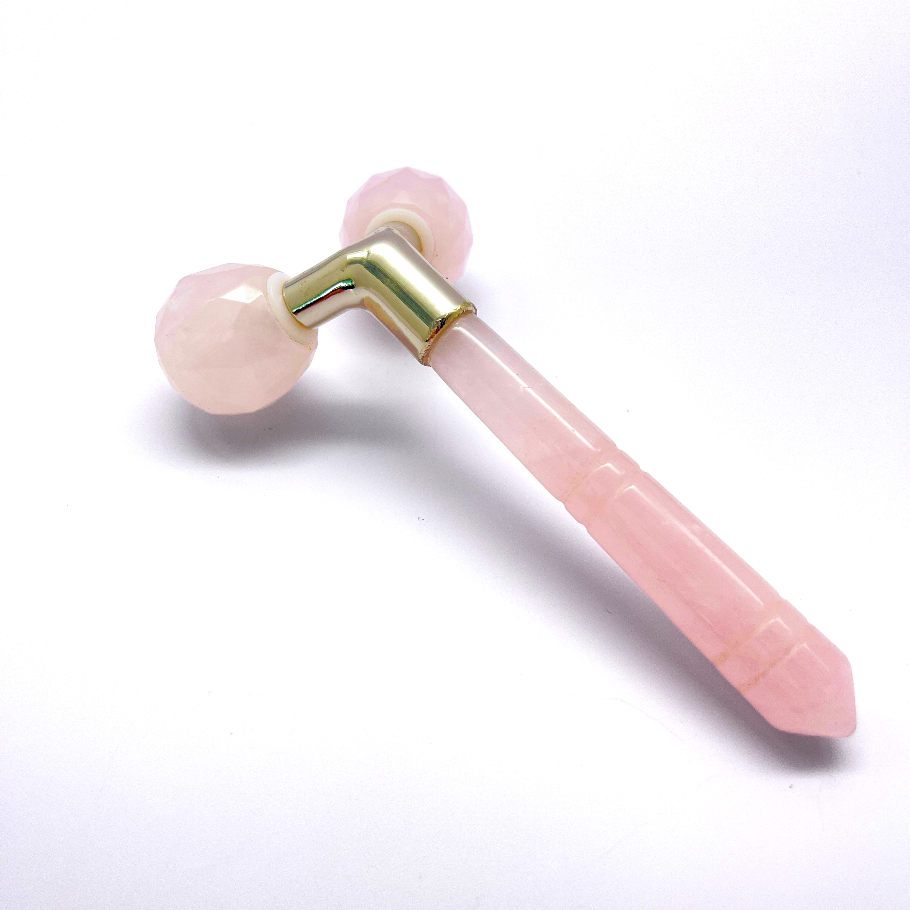 Y shaped anti-aging face lifting pink color natural jade Y shaped jawline slimming massager ice facial roller