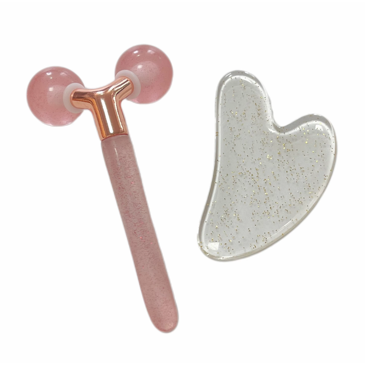 Y shaped cheap price face lifting anti-aging beauty products resin massager 3D roller gua sha set skin care tool