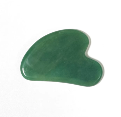 factory wholesale price natural jade green aventurine stone face scraping  massage board