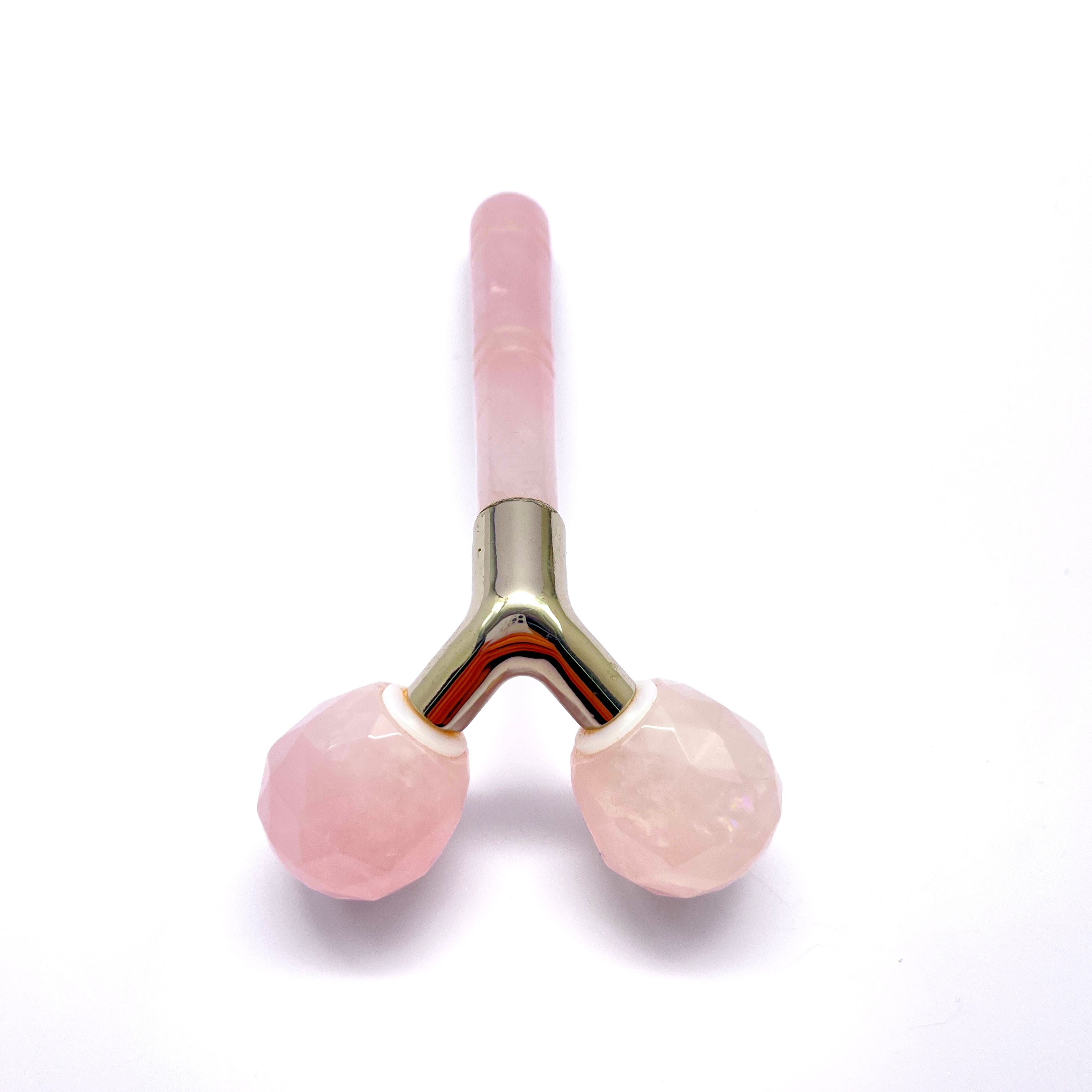 Y shaped anti-aging face lifting pink color natural jade Y shaped jawline slimming massager ice facial roller