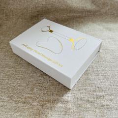 Chinese Huizhou factory Yingjia Craftwork manufacturer wholesale natural stone white xiuyan jade gua sha set in box