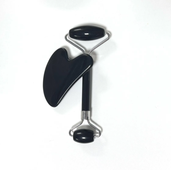 black obsidian guasha stone set