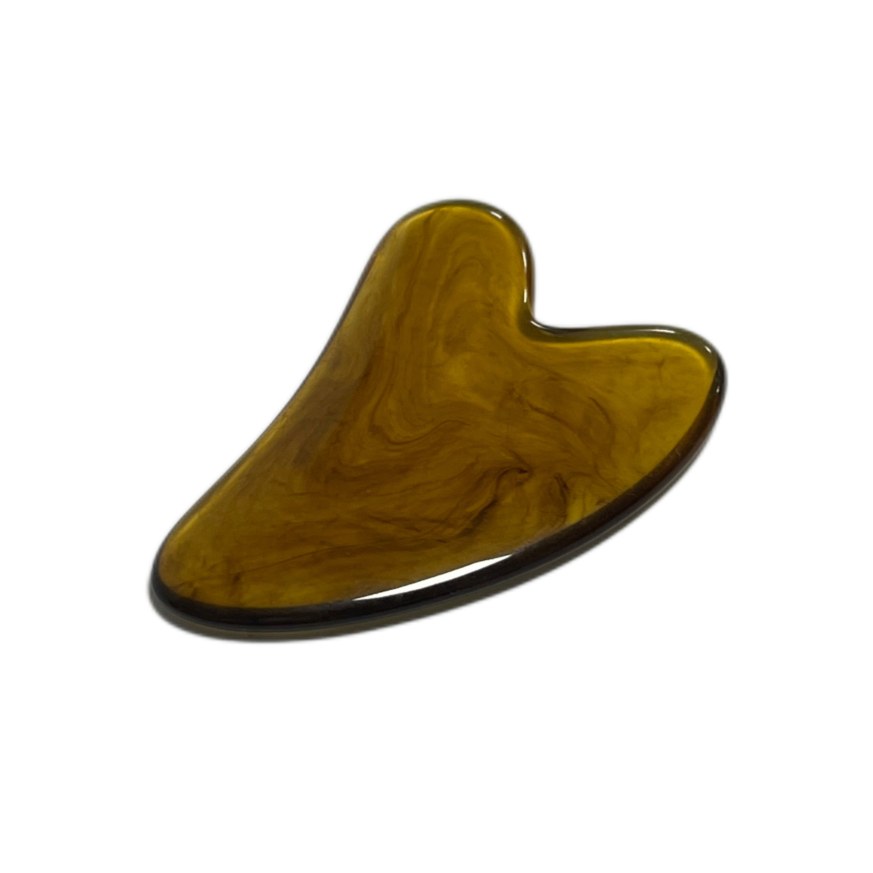 cheap price personalized logo wholesale yellow color resin material facial gua sha