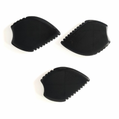 custom logo natural skin care massage tools thick big size obsidian stone gua sha black
