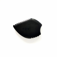 custom logo natural skin care massage tools thick big size obsidian stone gua sha black