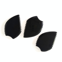 custom logo natural skin care massage tools thick big size obsidian stone gua sha black