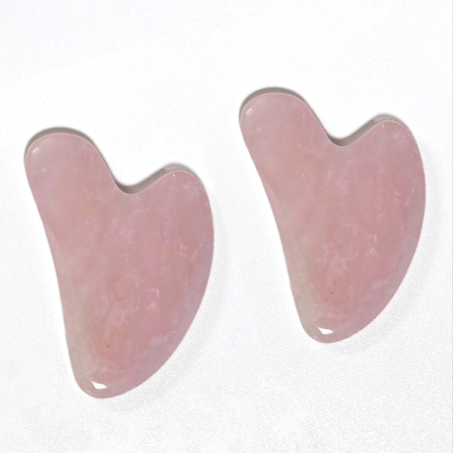 face up beauty tools natural jade rose quartz gua sha