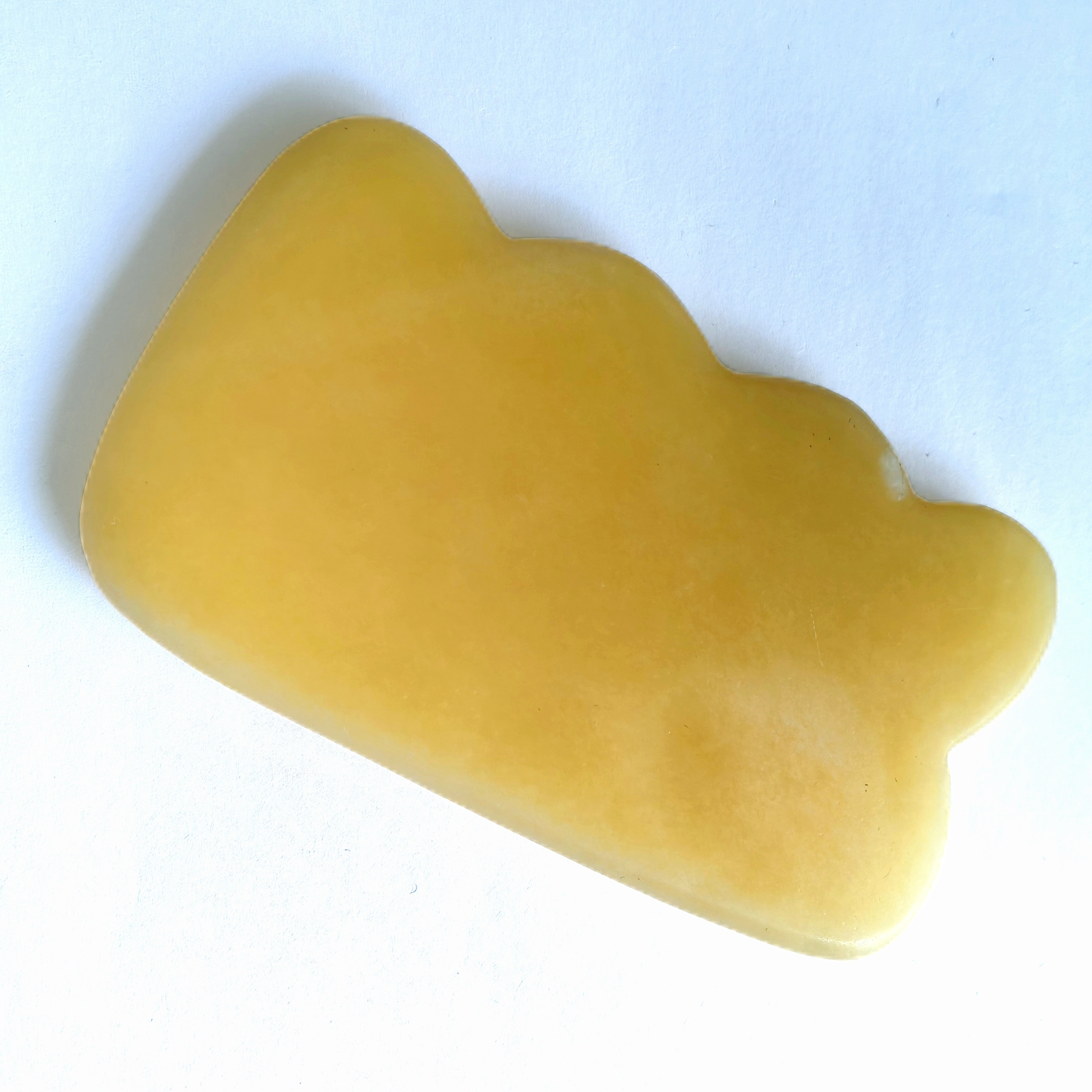 custom logo face lifting beauty tools best selling factory wholesale price natural yellow jade guasha stone