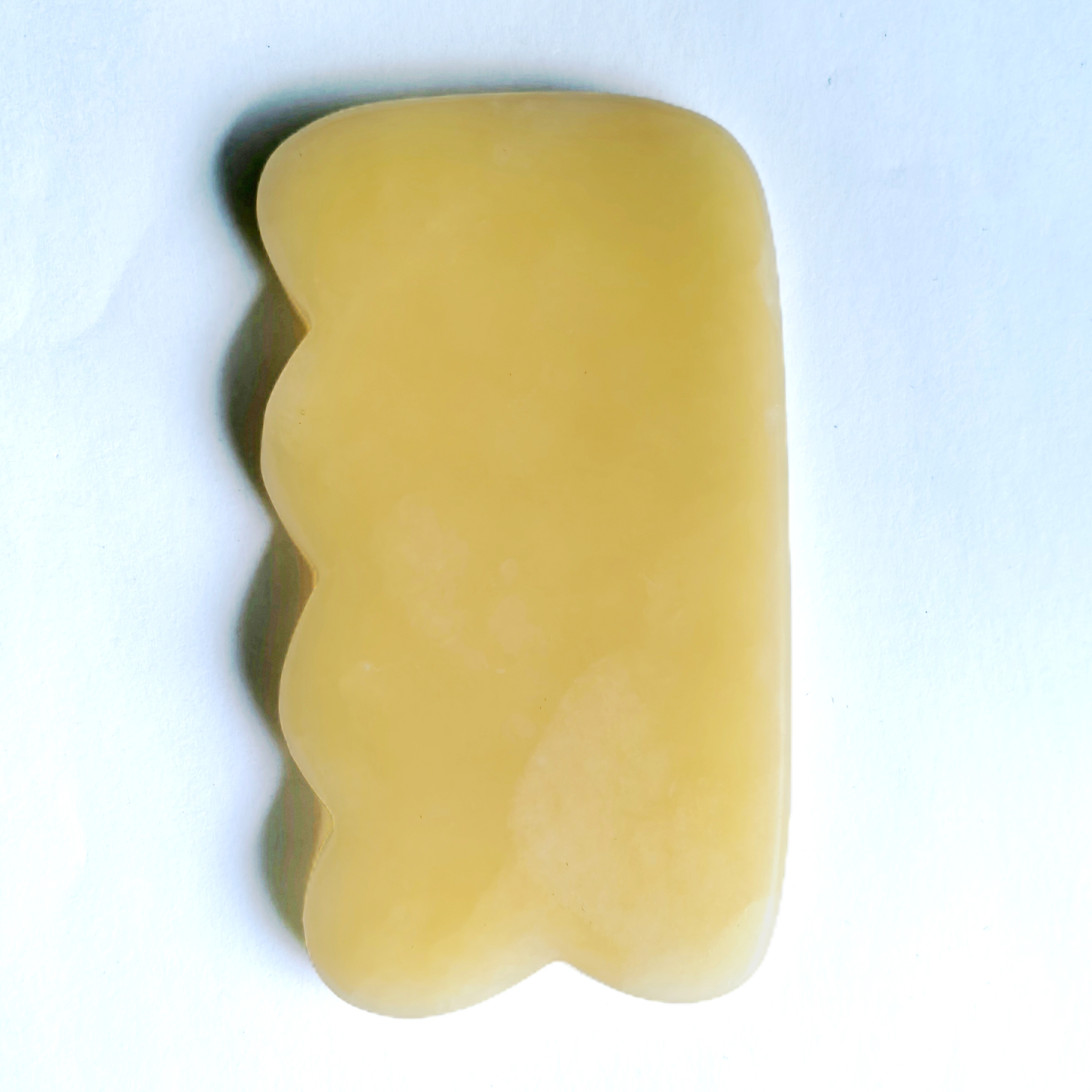 custom logo face lifting beauty tools best selling factory wholesale price natural yellow jade guasha stone