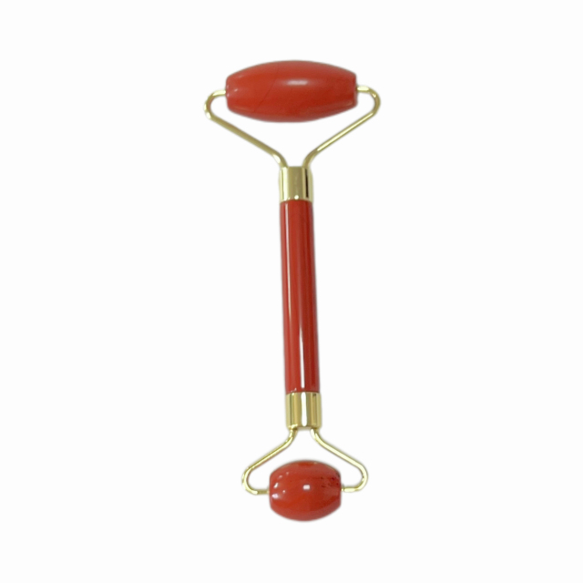 esthetician use skin care beauty tools face care set natural red jasper roller gua sha jade scraping massage tool