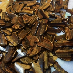 dark brown face massage products beauty tools natural gemstone tiger's eye jade gua sha
