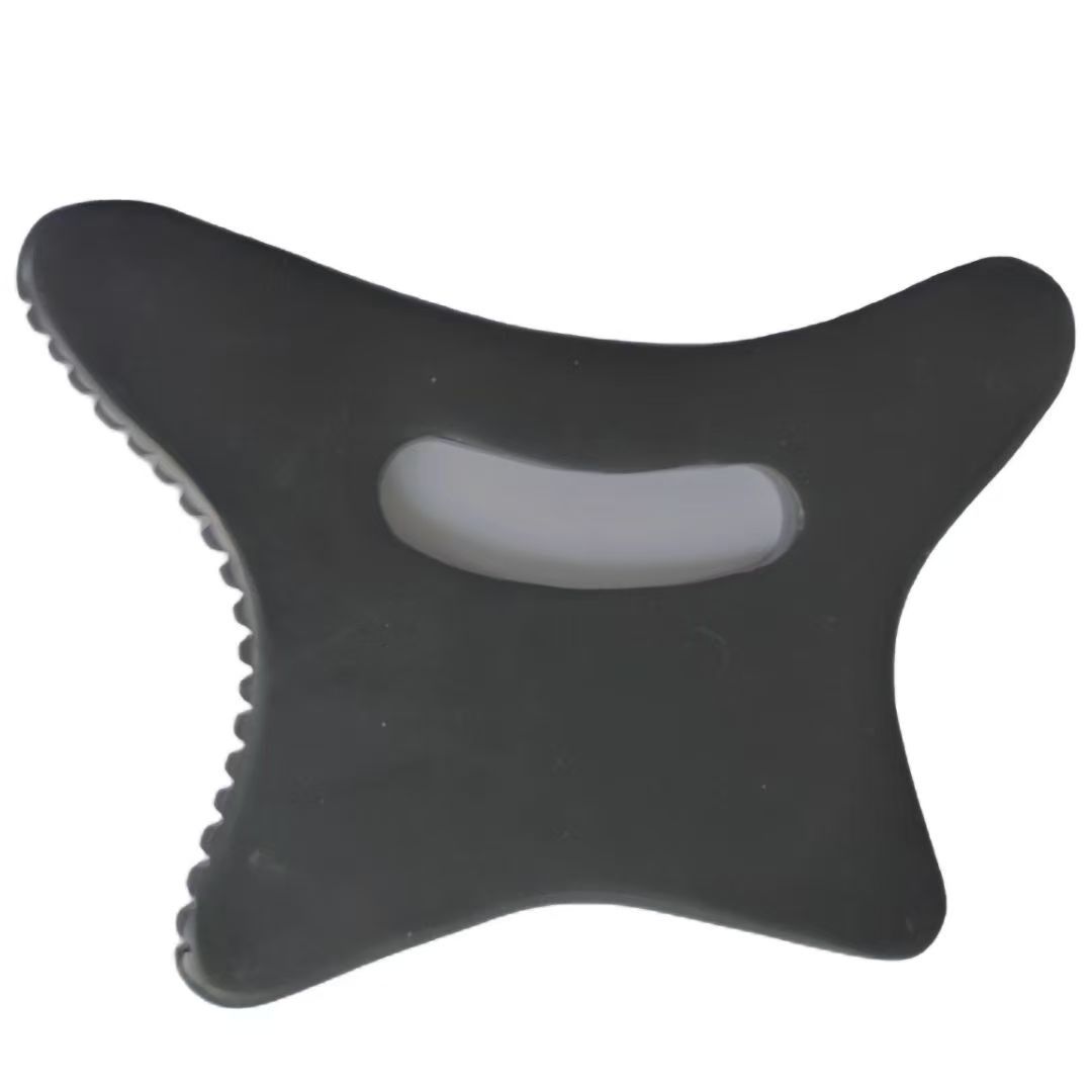 large size black color lymphatic drainage body care gemstone massager wellness healthcare products natural bian stone gua sha