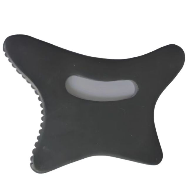 large size black color lymphatic drainage body care gemstone massager wellness healthcare products natural bian stone gua sha
