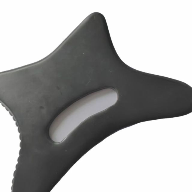 large size black color lymphatic drainage body care gemstone massager wellness healthcare products natural bian stone gua sha