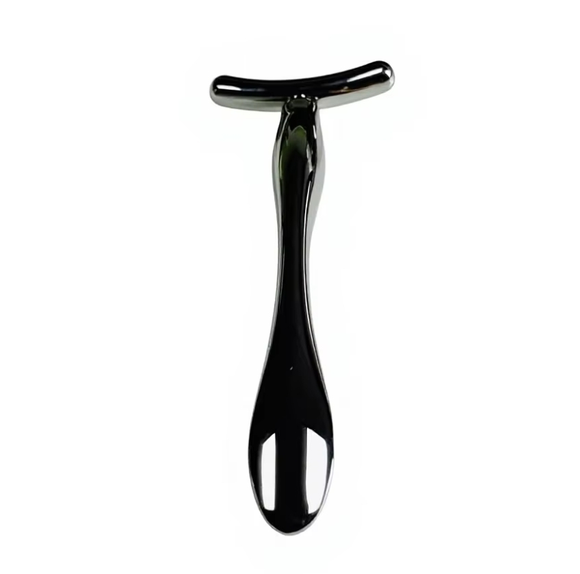  T Shape Eye Cream Massage Stick Facial Lifting Tool Anti-Puffiness Cosmetic Spoon
