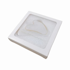OEM Customization Natural White Jade Facial Gua Sha Board with Gift Box