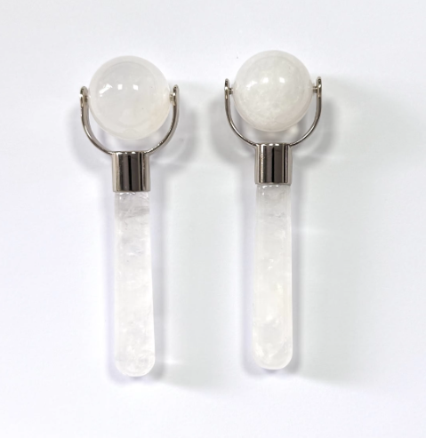 made in China factory single head face lifting natural white crystal jade facial roller massager trending 2026 skin care beauty products