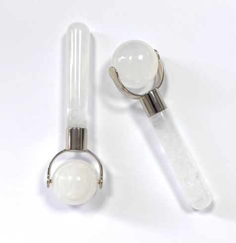 made in China factory single head face lifting natural white crystal jade facial roller massager trending 2026 skin care beauty products