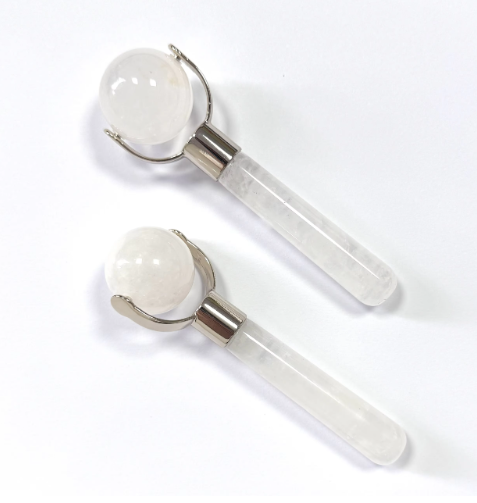made in China factory single head face lifting natural white crystal jade facial roller massager trending 2026 skin care beauty products