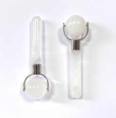 made in China factory single head face lifting natural white crystal jade facial roller massager trending 2026 skin care beauty products