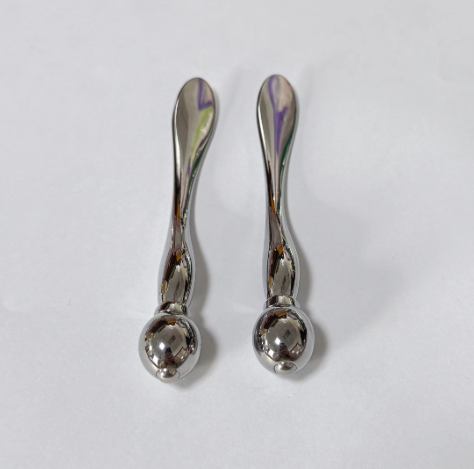 wholesale good price metal mini size beauty Eye Roller stick cosmetic absorption enhancement Eye cream massager spoon