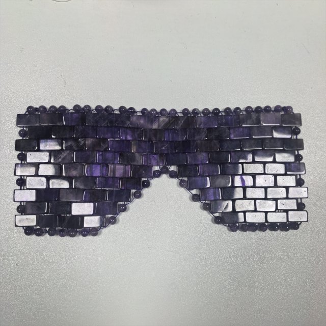 other massage products spa use relaxation wellness mask fatigue elimination natural gem stone amethyst eye massager
