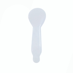 Custom Logo Wholesale Price Racket Shape Natural White Jade Massage Tool for Acupoint Stimulation