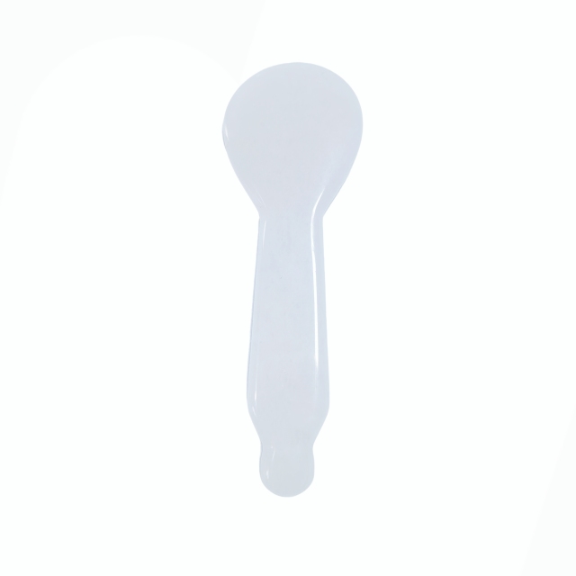 Custom Logo Wholesale Price Racket Shape Natural White Jade Massage Tool for Acupoint Stimulation
