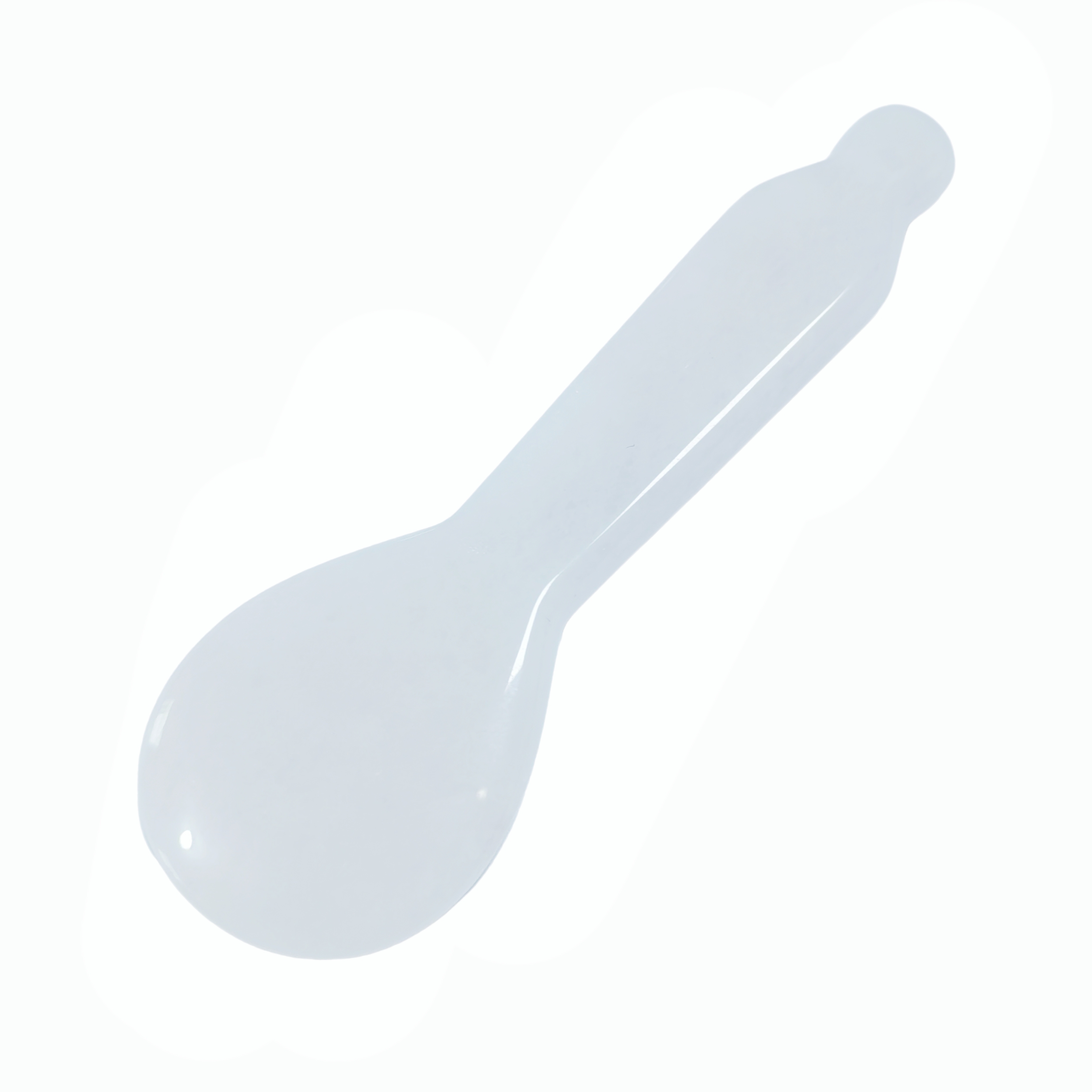 Custom Logo Wholesale Price Racket Shape Natural White Jade Massage Tool for Acupoint Stimulation