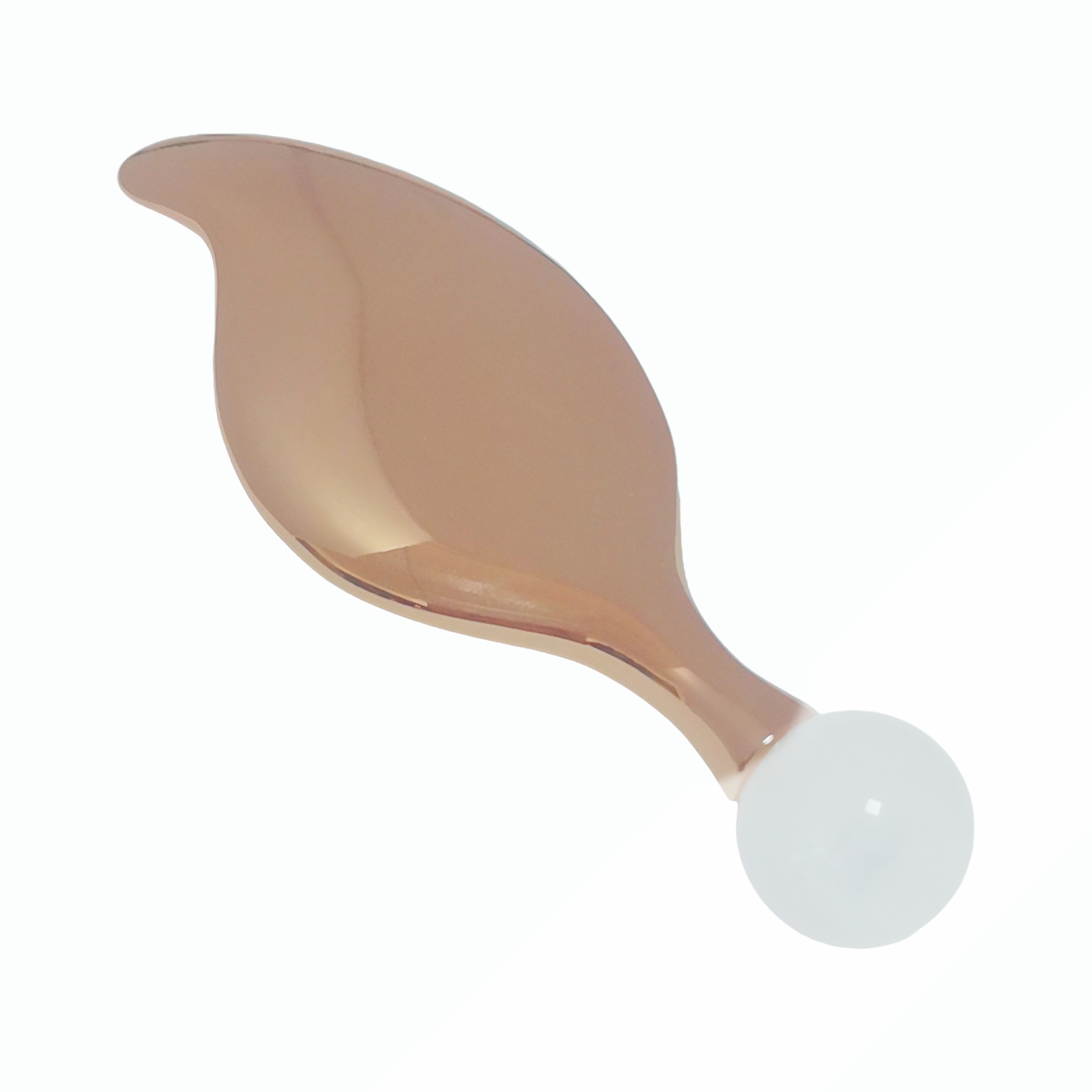 custom logo multifunctional skin care makeup tools metal zinc alloy gua sha white jade roller eye cream massager for eye puffiness removal