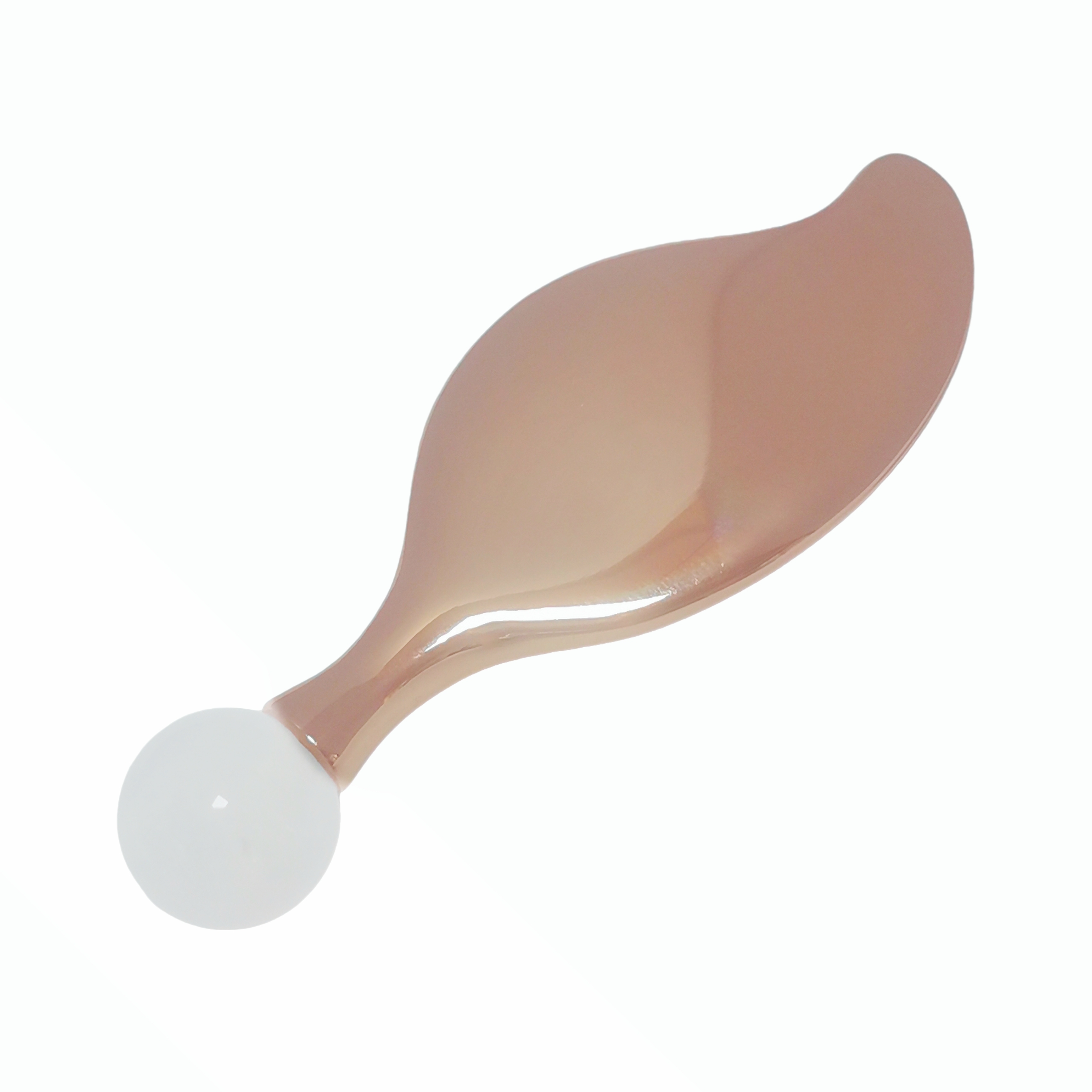 custom logo multifunctional skin care makeup tools metal zinc alloy gua sha white jade roller eye cream massager for eye puffiness removal