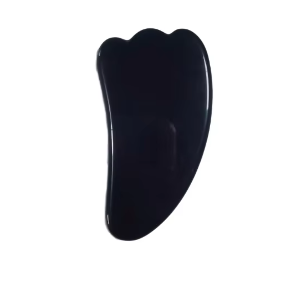Wellness Products OEM Wholesale Factory Natural Obsidian Gua Sha Board Body Massage Tool for Muscle Relaxation & Meridian Relief