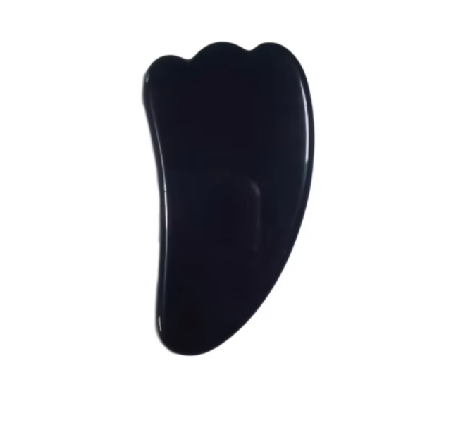 Wellness Products OEM Wholesale Factory Natural Obsidian Gua Sha Board Body Massage Tool for Muscle Relaxation & Meridian Relief