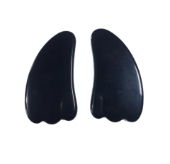 Wellness Products OEM Wholesale Factory Natural Obsidian Gua Sha Board Body Massage Tool for Muscle Relaxation & Meridian Relief