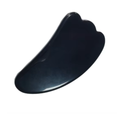 Wellness Products OEM Wholesale Factory Natural Obsidian Gua Sha Board Body Massage Tool for Muscle Relaxation & Meridian Relief