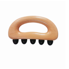 green aventurine rose quartz obsidian stone Five Jade Round-Tooth Cat Head Gua Sha Tool For Belt Vessel Shoulder & Neck Meridian Dredging Full-Body Handheld Massager