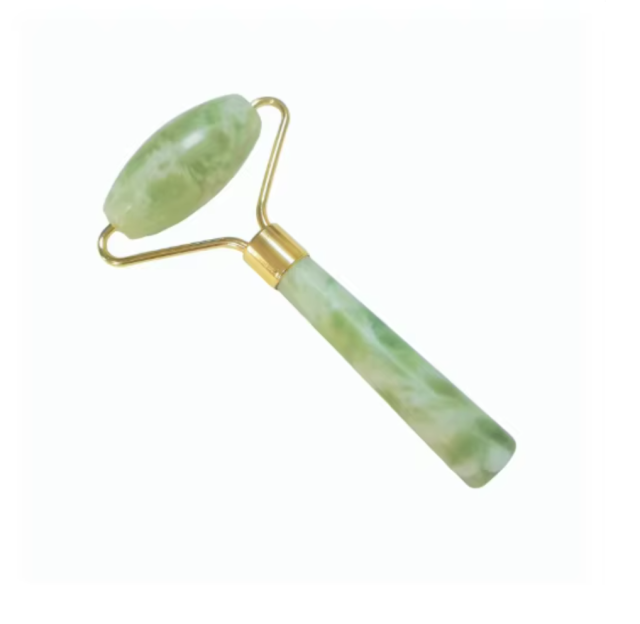 Custom Logo Cheap Price Women Use Beauty Tools Spa Use Gift Single Head Small Size Xiuyan Natural Jade Face Roller Manufacturer