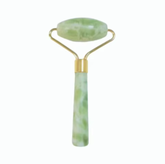 Custom Logo Cheap Price Women Use Beauty Tools Spa Use Gift Single Head Small Size Xiuyan Natural Jade Face Roller Manufacturer