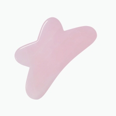 China factory direct sale OEM customization face liting beauty tools natural jade Rose Quartz Facial Massager for forehead temples face eyes