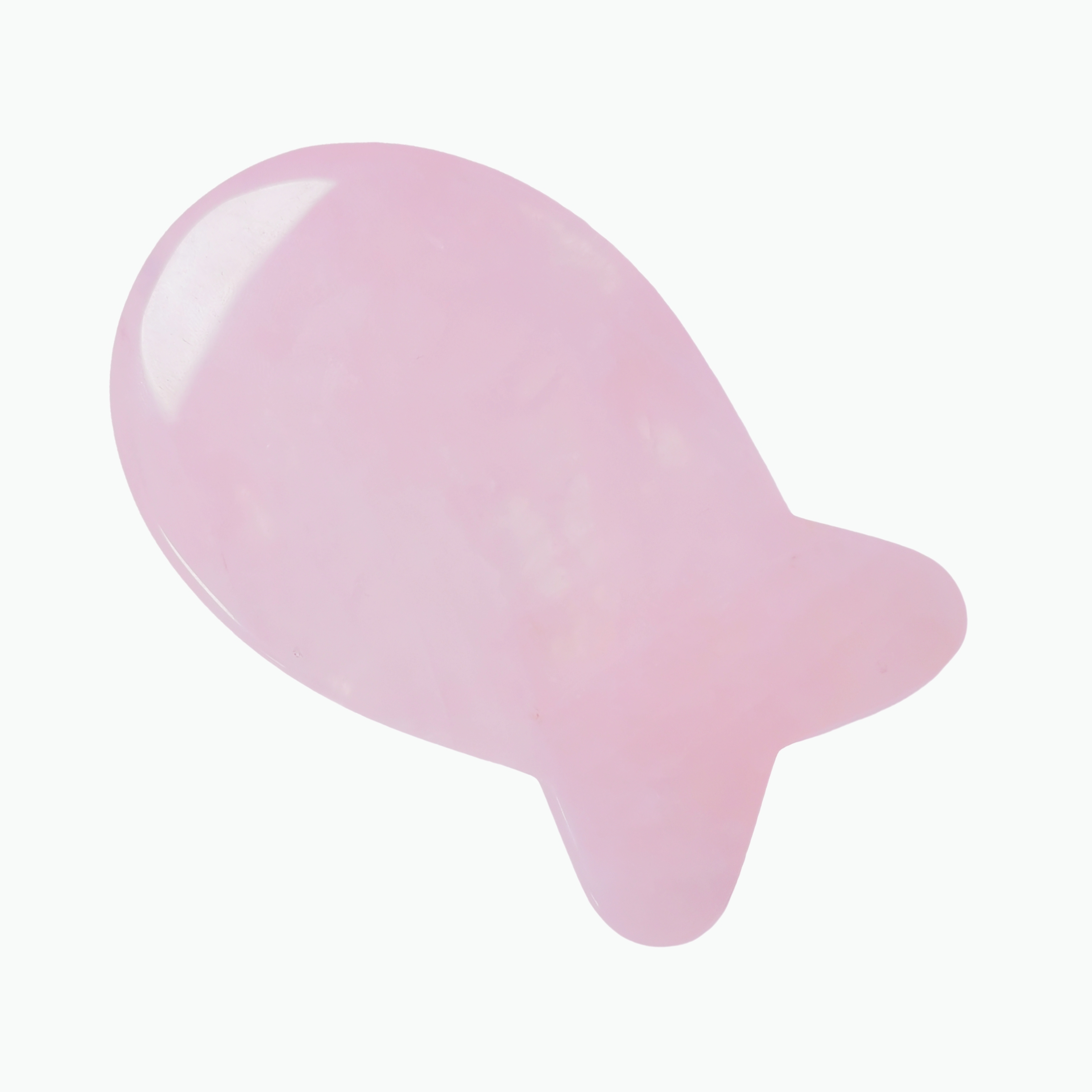 China manufacturer special design Wholesale Fish Shape Lymphatic Drainage Rose Quartz Natural Jade Massage Products Guasha Face Massage Tool