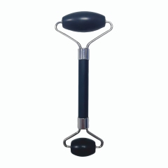 low cost beauty products best wholesale price China Huizhou factory direct sale natural black xiuyan jade double head Face Massage Roller