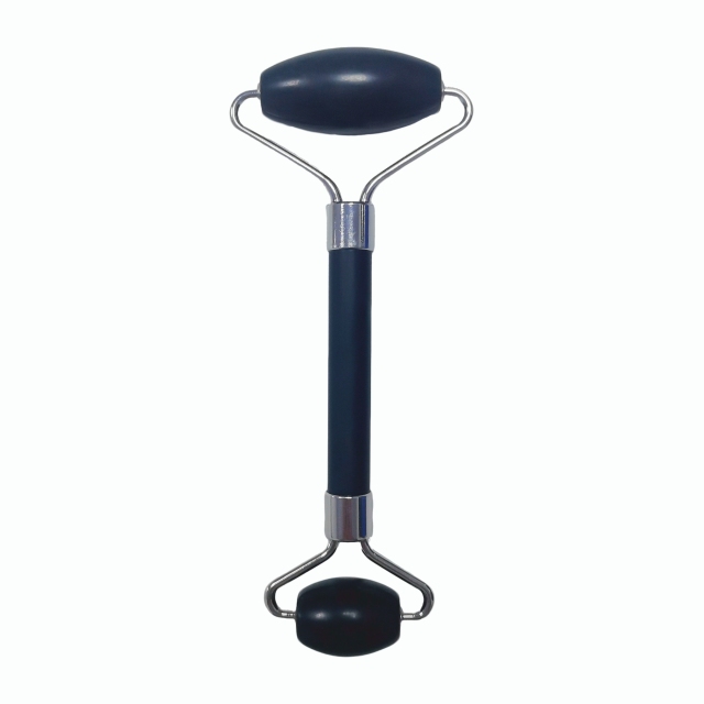 low cost beauty products best wholesale price China Huizhou factory direct sale natural black xiuyan jade double head Face Massage Roller