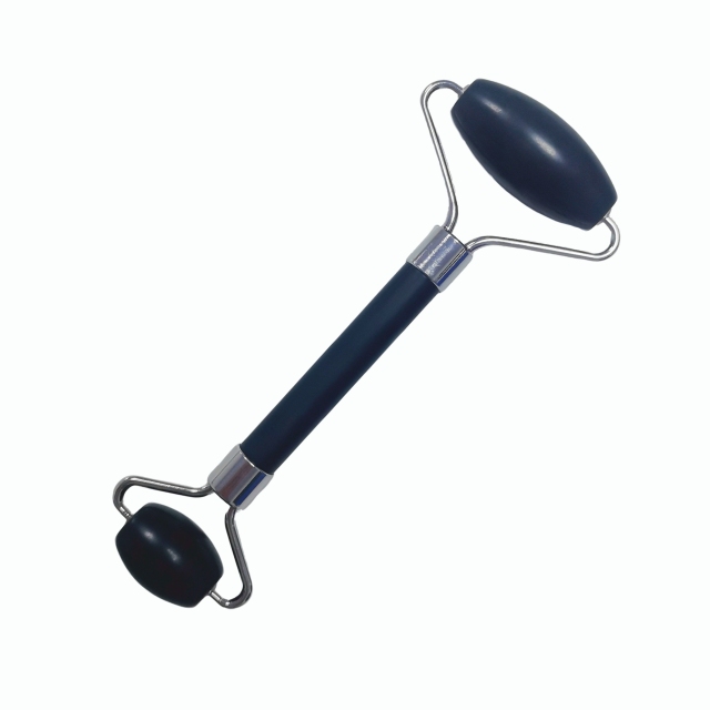 low cost beauty products best wholesale price China Huizhou factory direct sale natural black xiuyan jade double head Face Massage Roller