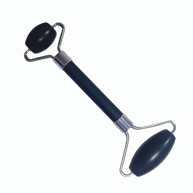 low cost beauty products best wholesale price China Huizhou factory direct sale natural black xiuyan jade double head Face Massage Roller