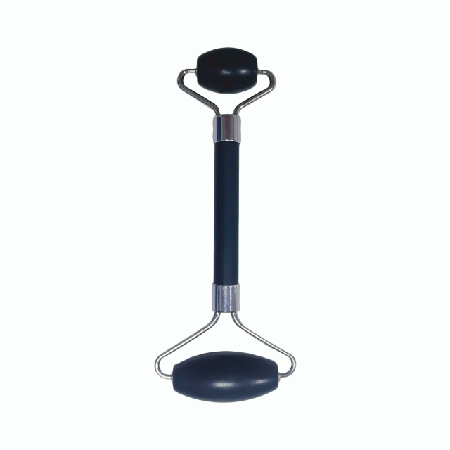 low cost beauty products best wholesale price China Huizhou factory direct sale natural black xiuyan jade double head Face Massage Roller