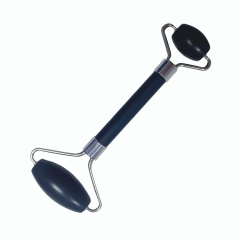 low cost beauty products best wholesale price China Huizhou factory direct sale natural black xiuyan jade double head Face Massage Roller