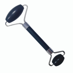 low cost beauty products best wholesale price China Huizhou factory direct sale natural black xiuyan jade double head Face Massage Roller
